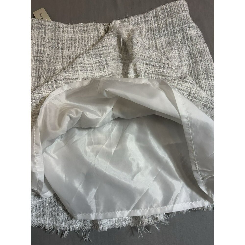 NWT Blue Rain Women's Skirt Large White Plaid Festival Preppy Boho - Picture 8 of 8